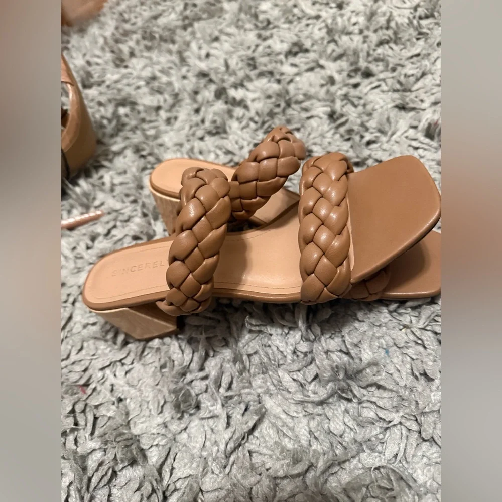 Sincerely Jules Tan Braided Women's Sandals - Picture 3 of 12